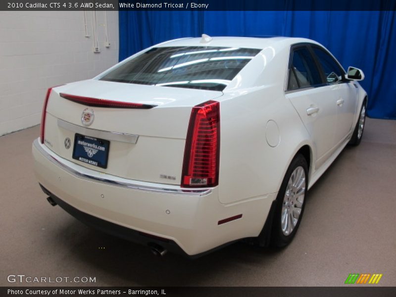 White Diamond Tricoat / Ebony 2010 Cadillac CTS 4 3.6 AWD Sedan