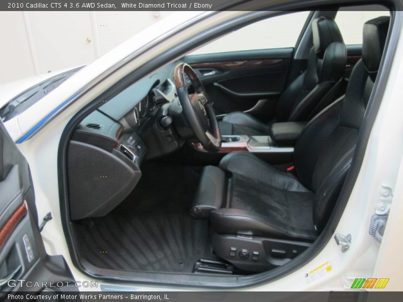White Diamond Tricoat / Ebony 2010 Cadillac CTS 4 3.6 AWD Sedan