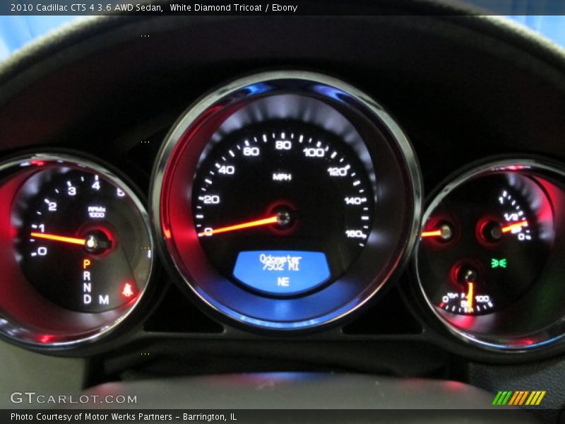 White Diamond Tricoat / Ebony 2010 Cadillac CTS 4 3.6 AWD Sedan