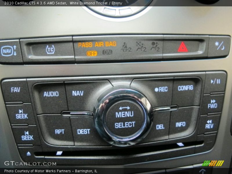White Diamond Tricoat / Ebony 2010 Cadillac CTS 4 3.6 AWD Sedan