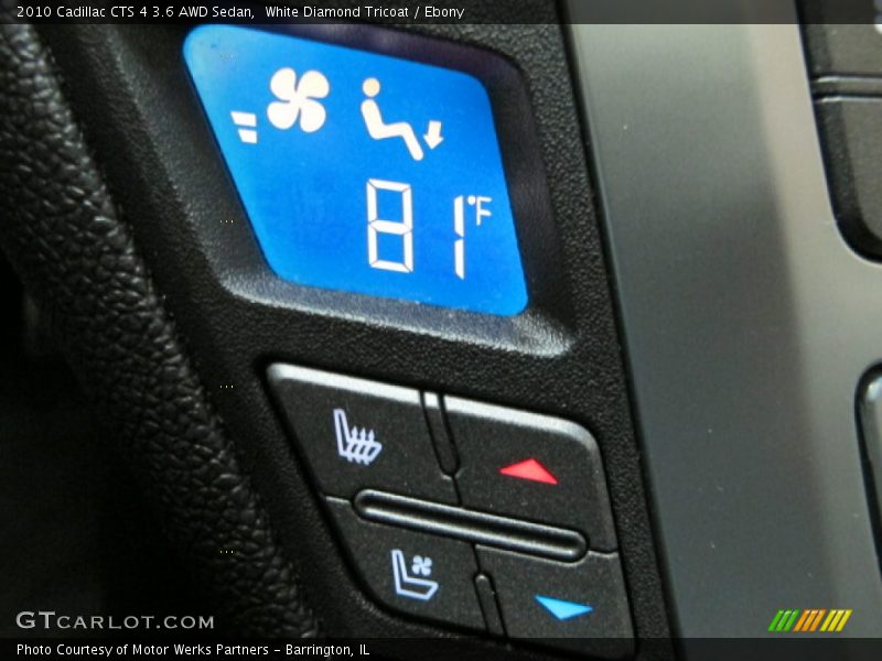 White Diamond Tricoat / Ebony 2010 Cadillac CTS 4 3.6 AWD Sedan