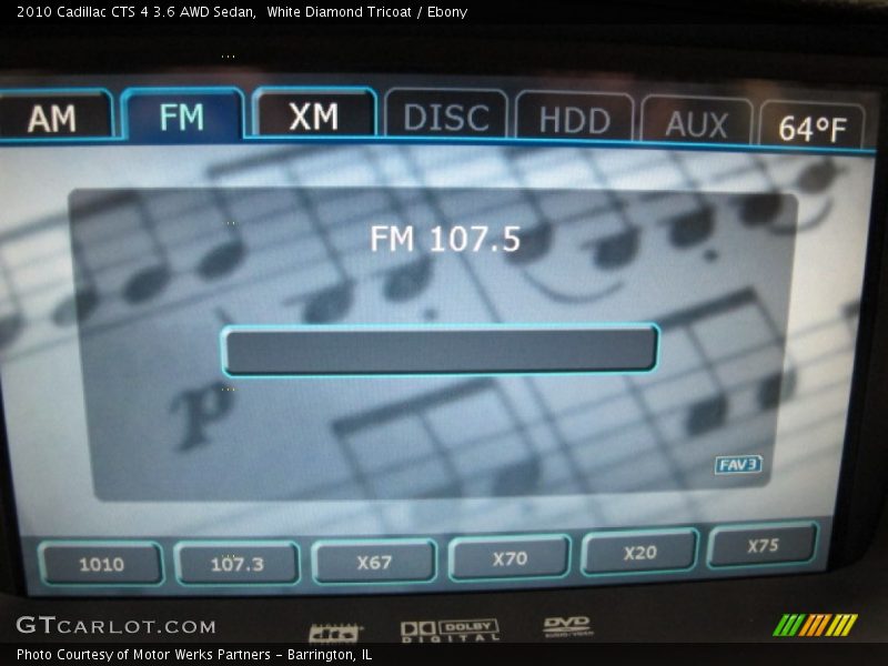 White Diamond Tricoat / Ebony 2010 Cadillac CTS 4 3.6 AWD Sedan