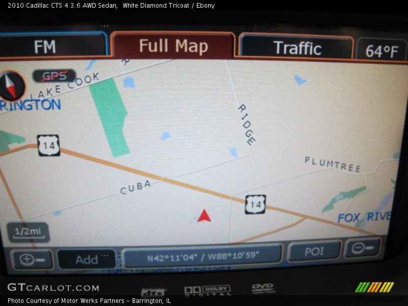 White Diamond Tricoat / Ebony 2010 Cadillac CTS 4 3.6 AWD Sedan