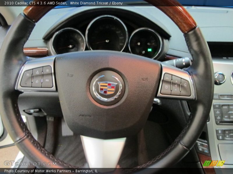 White Diamond Tricoat / Ebony 2010 Cadillac CTS 4 3.6 AWD Sedan