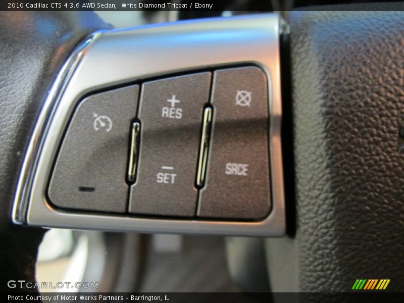 White Diamond Tricoat / Ebony 2010 Cadillac CTS 4 3.6 AWD Sedan