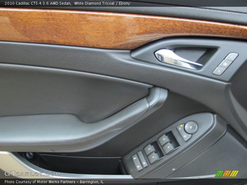 White Diamond Tricoat / Ebony 2010 Cadillac CTS 4 3.6 AWD Sedan