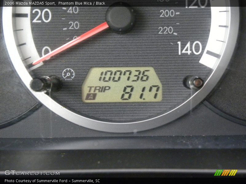 Phantom Blue Mica / Black 2006 Mazda MAZDA5 Sport