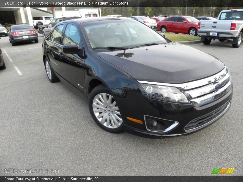 Tuxedo Black Metallic / Medium Light Stone 2010 Ford Fusion Hybrid