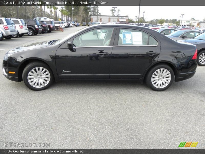 Tuxedo Black Metallic / Medium Light Stone 2010 Ford Fusion Hybrid
