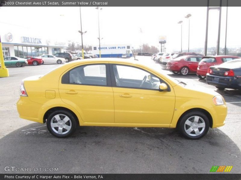 Summer Yellow / Charcoal 2009 Chevrolet Aveo LT Sedan