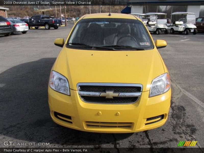 Summer Yellow / Charcoal 2009 Chevrolet Aveo LT Sedan