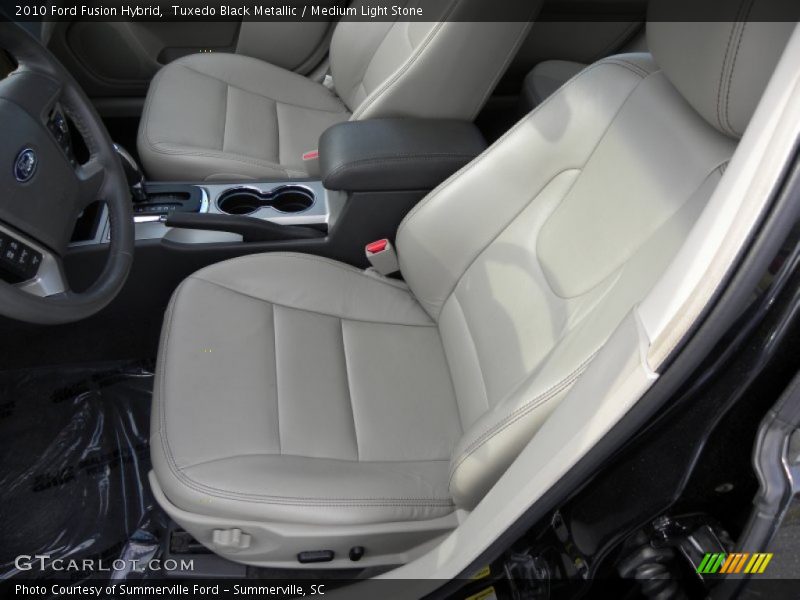 Tuxedo Black Metallic / Medium Light Stone 2010 Ford Fusion Hybrid
