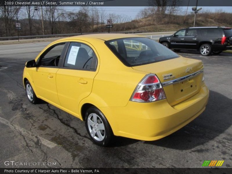 Summer Yellow / Charcoal 2009 Chevrolet Aveo LT Sedan