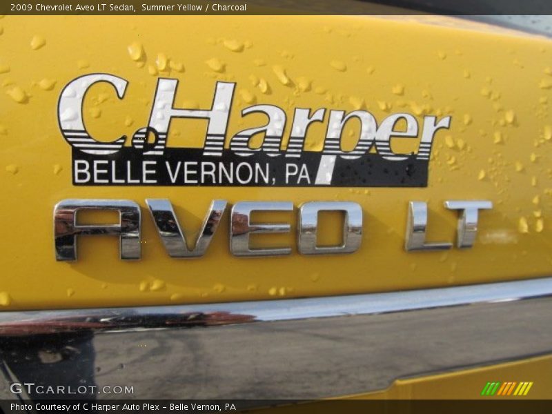 Summer Yellow / Charcoal 2009 Chevrolet Aveo LT Sedan