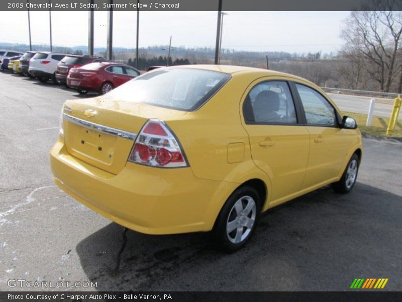 Summer Yellow / Charcoal 2009 Chevrolet Aveo LT Sedan