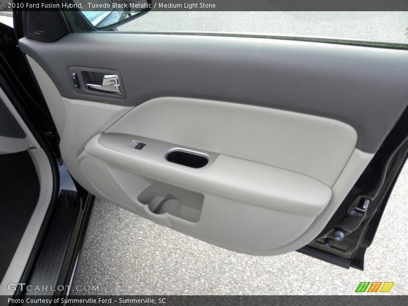 Tuxedo Black Metallic / Medium Light Stone 2010 Ford Fusion Hybrid