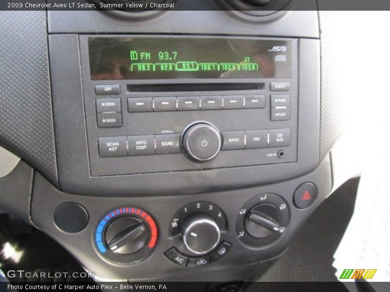 Summer Yellow / Charcoal 2009 Chevrolet Aveo LT Sedan