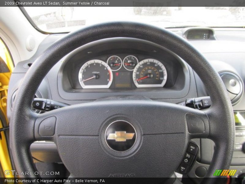 Summer Yellow / Charcoal 2009 Chevrolet Aveo LT Sedan