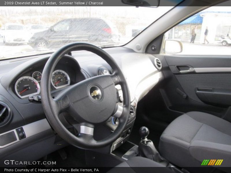 Summer Yellow / Charcoal 2009 Chevrolet Aveo LT Sedan