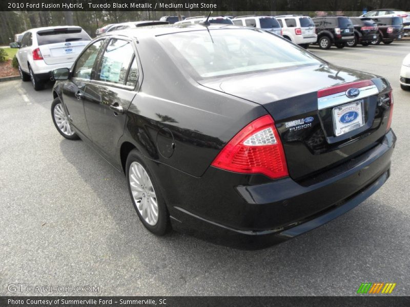 Tuxedo Black Metallic / Medium Light Stone 2010 Ford Fusion Hybrid