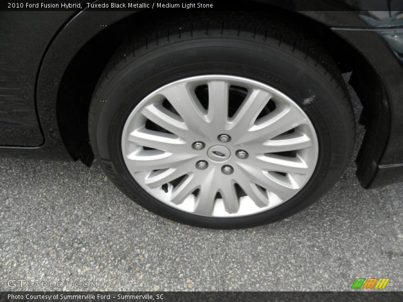 Tuxedo Black Metallic / Medium Light Stone 2010 Ford Fusion Hybrid