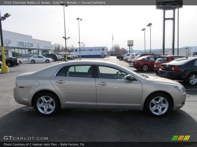 Gold Mist Metallic / Cocoa/Cashmere 2010 Chevrolet Malibu LS Sedan