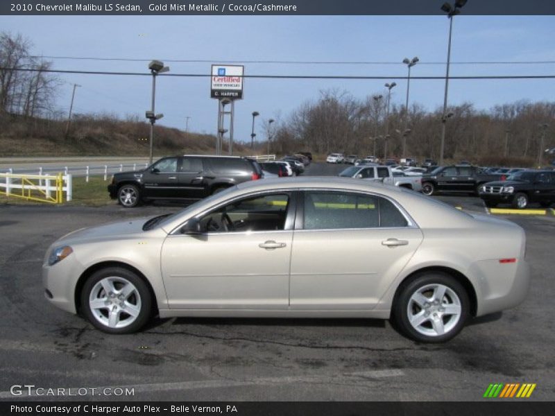 Gold Mist Metallic / Cocoa/Cashmere 2010 Chevrolet Malibu LS Sedan