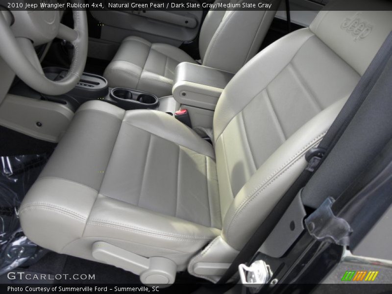 Natural Green Pearl / Dark Slate Gray/Medium Slate Gray 2010 Jeep Wrangler Rubicon 4x4