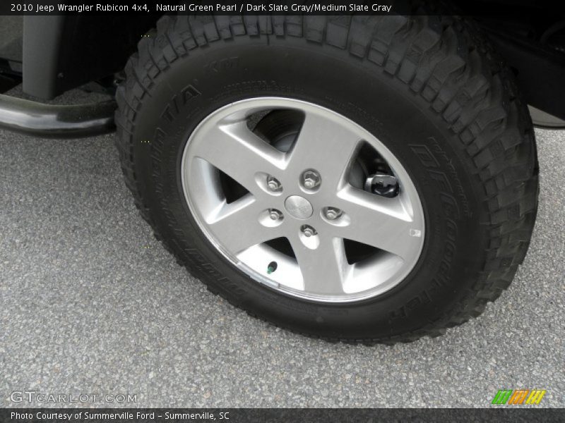 Natural Green Pearl / Dark Slate Gray/Medium Slate Gray 2010 Jeep Wrangler Rubicon 4x4