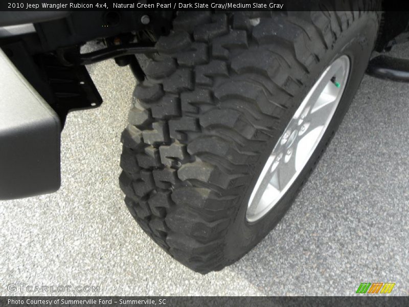 Natural Green Pearl / Dark Slate Gray/Medium Slate Gray 2010 Jeep Wrangler Rubicon 4x4