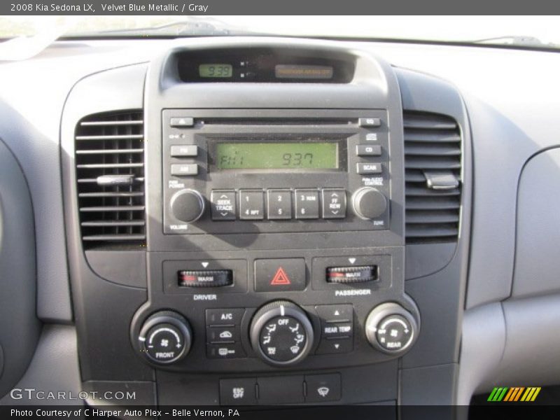 Velvet Blue Metallic / Gray 2008 Kia Sedona LX