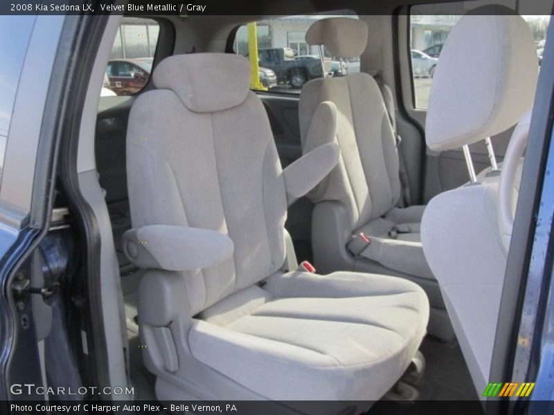 Velvet Blue Metallic / Gray 2008 Kia Sedona LX