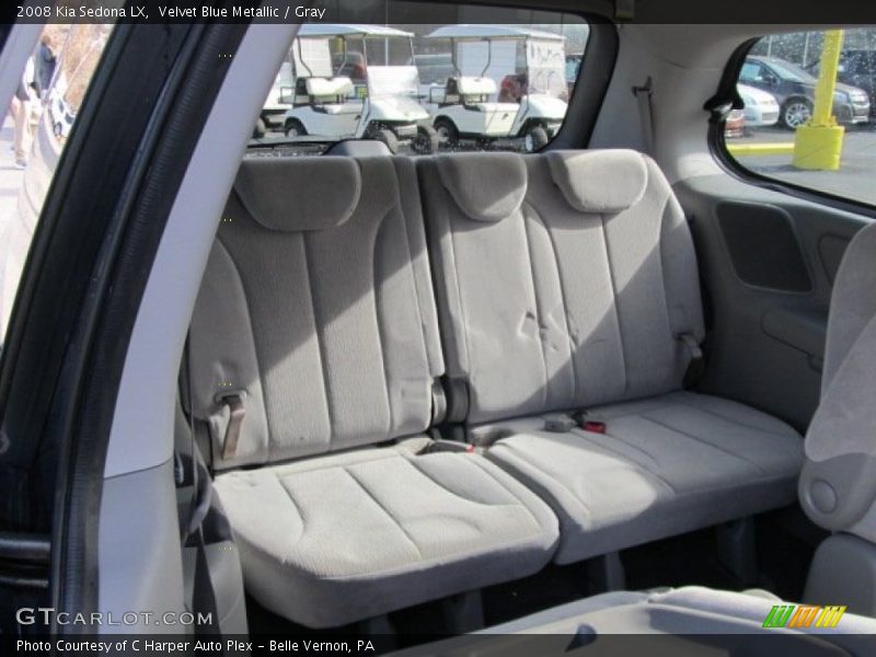 Velvet Blue Metallic / Gray 2008 Kia Sedona LX