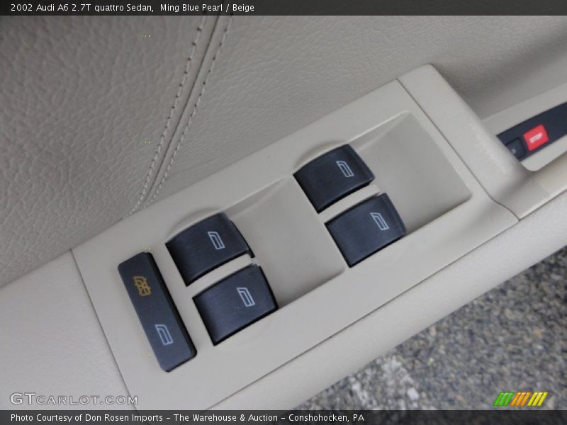 Ming Blue Pearl / Beige 2002 Audi A6 2.7T quattro Sedan