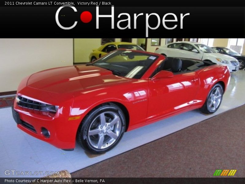 Victory Red / Black 2011 Chevrolet Camaro LT Convertible