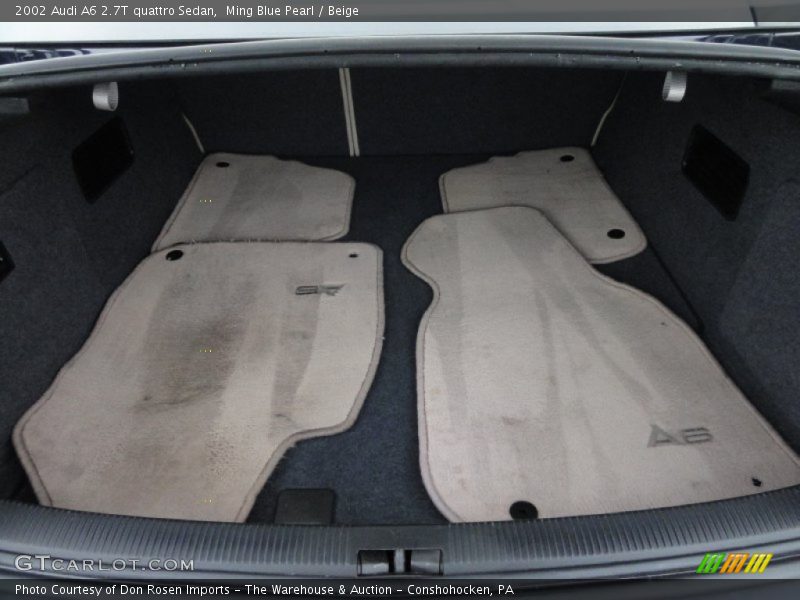 Ming Blue Pearl / Beige 2002 Audi A6 2.7T quattro Sedan