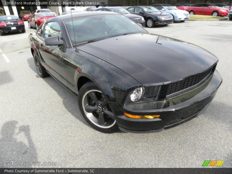 Black / Dark Charcoal 2008 Ford Mustang Bullitt Coupe