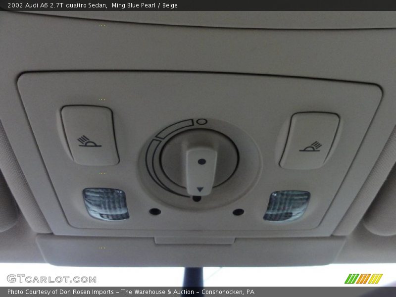 Ming Blue Pearl / Beige 2002 Audi A6 2.7T quattro Sedan