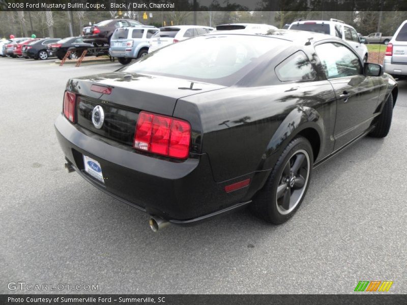 Black / Dark Charcoal 2008 Ford Mustang Bullitt Coupe