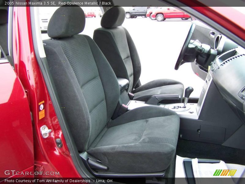 Red Opulence Metallic / Black 2005 Nissan Maxima 3.5 SE