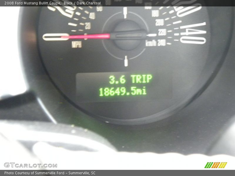 Black / Dark Charcoal 2008 Ford Mustang Bullitt Coupe