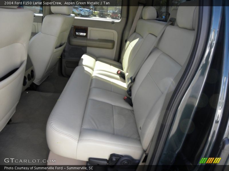 Aspen Green Metallic / Tan 2004 Ford F150 Lariat SuperCrew