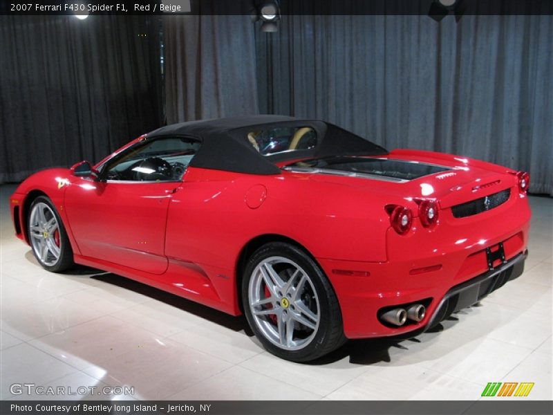 Red / Beige 2007 Ferrari F430 Spider F1