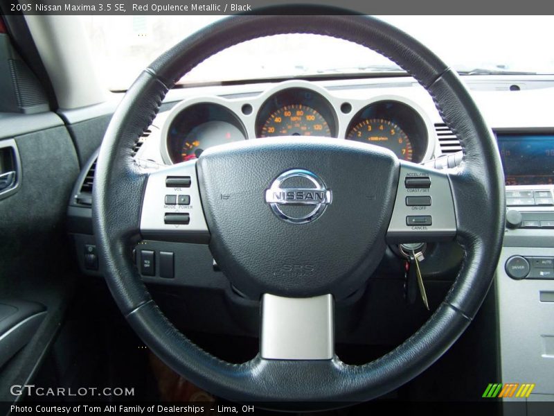 Red Opulence Metallic / Black 2005 Nissan Maxima 3.5 SE