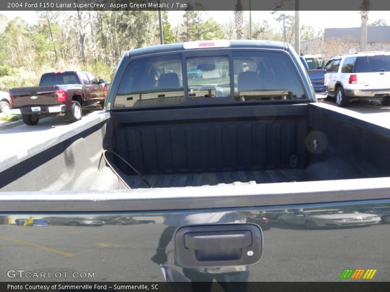 Aspen Green Metallic / Tan 2004 Ford F150 Lariat SuperCrew