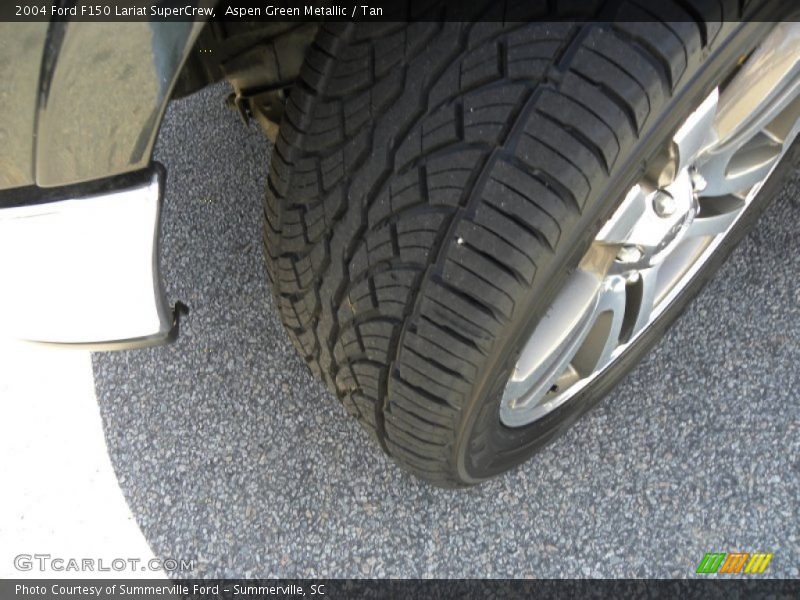 Aspen Green Metallic / Tan 2004 Ford F150 Lariat SuperCrew