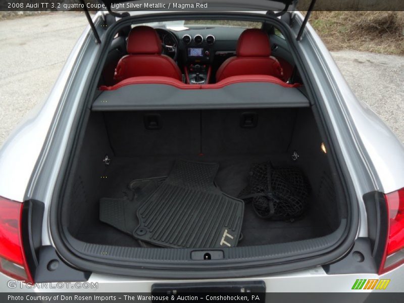 Light Silver Metallic / Magma Red 2008 Audi TT 3.2 quattro Coupe