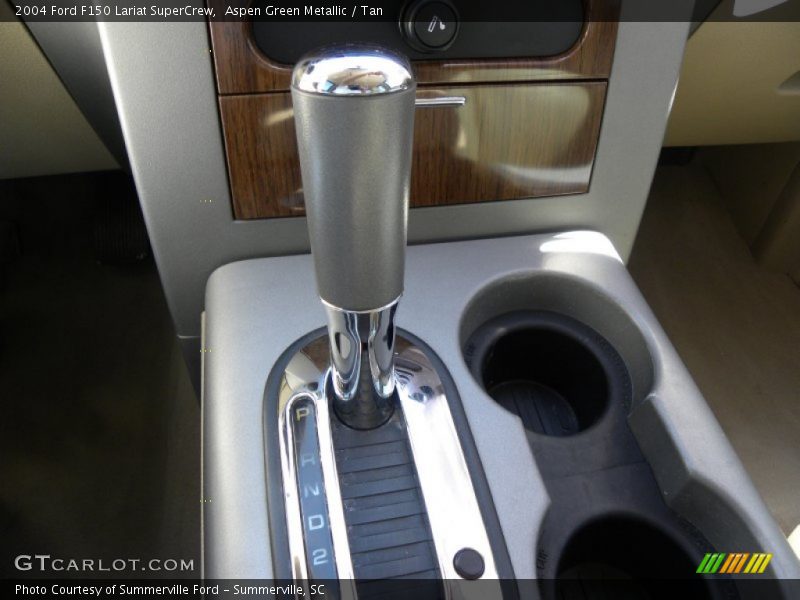 Aspen Green Metallic / Tan 2004 Ford F150 Lariat SuperCrew