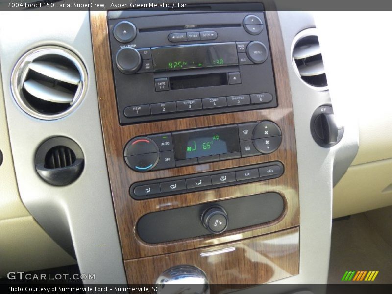 Aspen Green Metallic / Tan 2004 Ford F150 Lariat SuperCrew