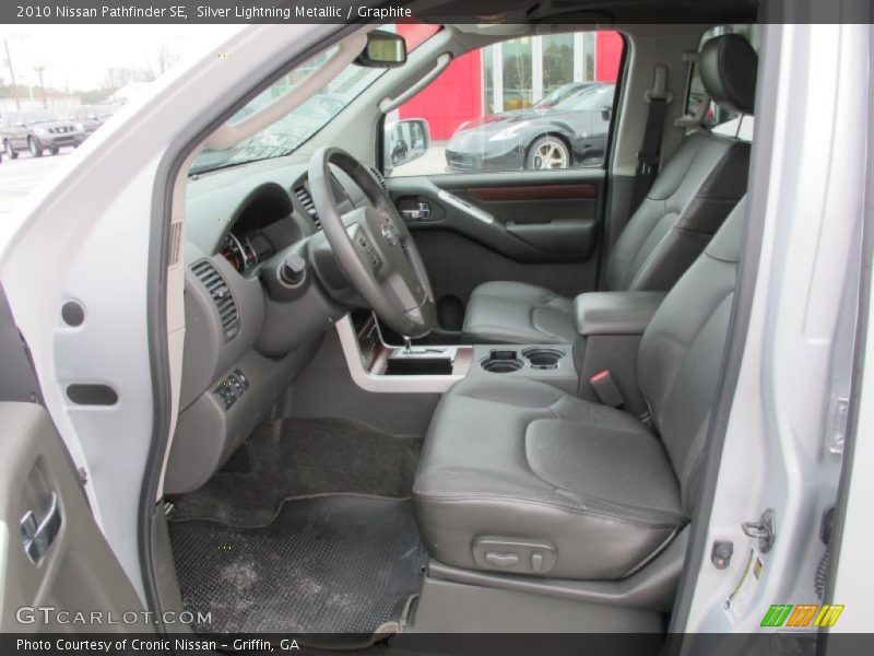 Silver Lightning Metallic / Graphite 2010 Nissan Pathfinder SE
